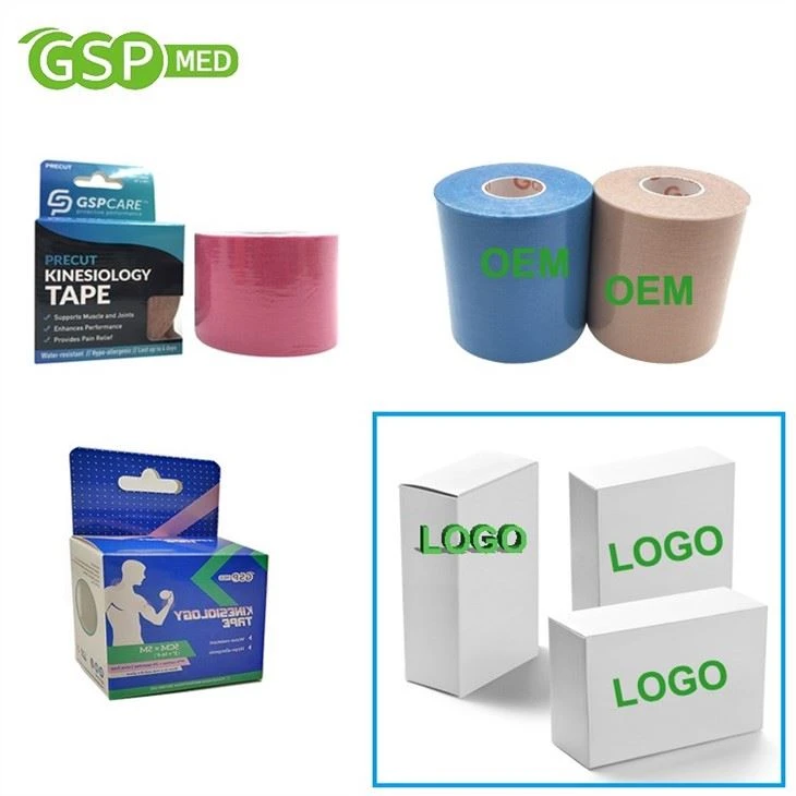 5cm*5m GSPmed Cotton Fabric K-tape Kinesiology Tape With GSPMED Brand 3 Buyers